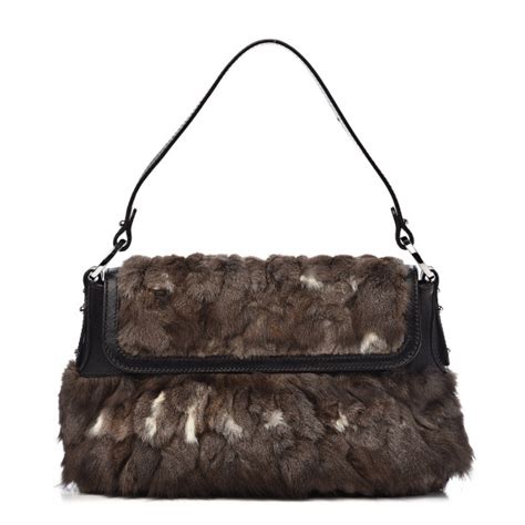 Fendi Rabbit Fur Chef Bag — The Posh Collective